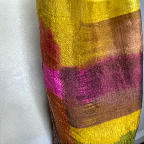 Oversized Colorblock Wrap/ Shawl Boho Art to Wear‎ OS - Picture 8 of 12